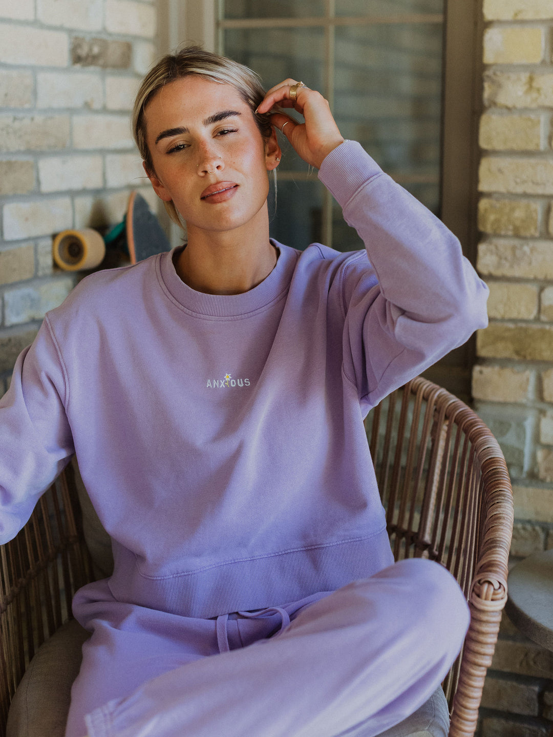 Anxious Mineral Wash Sweater - Octopied Mind