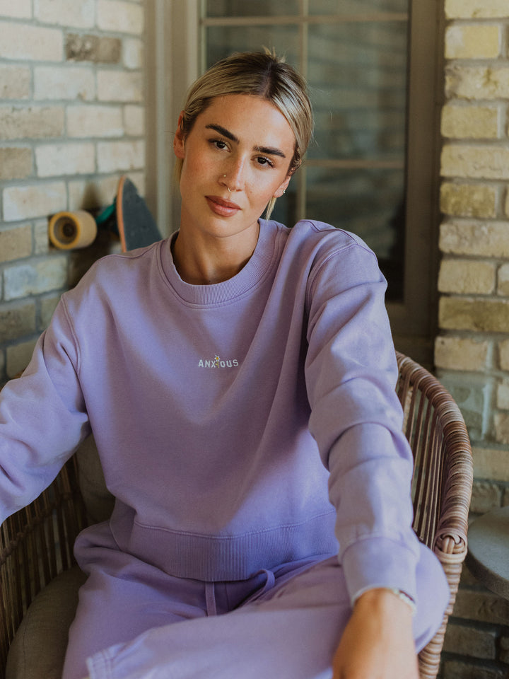 Anxious Mineral Wash Sweater - Octopied Mind