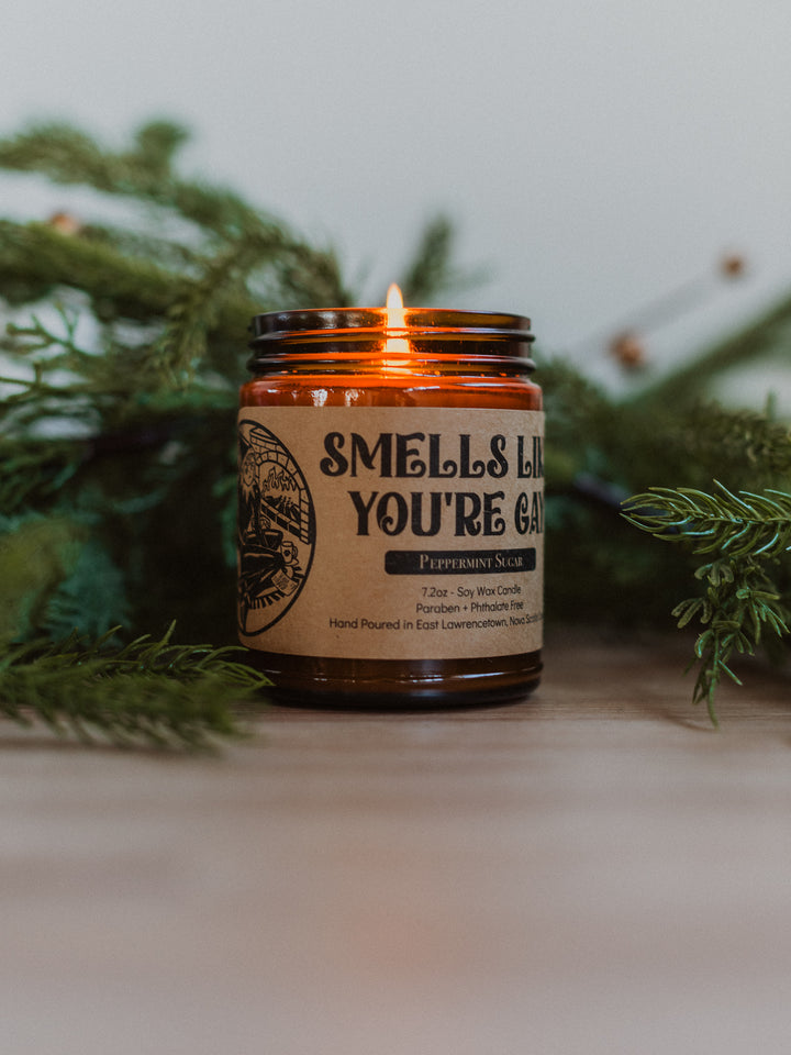 Smells Like You're Gay Candle - Peppermint Sugar - Octopied Mind