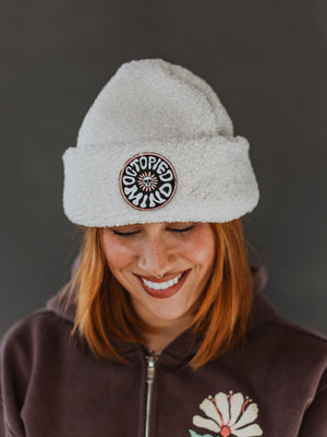 Bone Sherpa Beanie