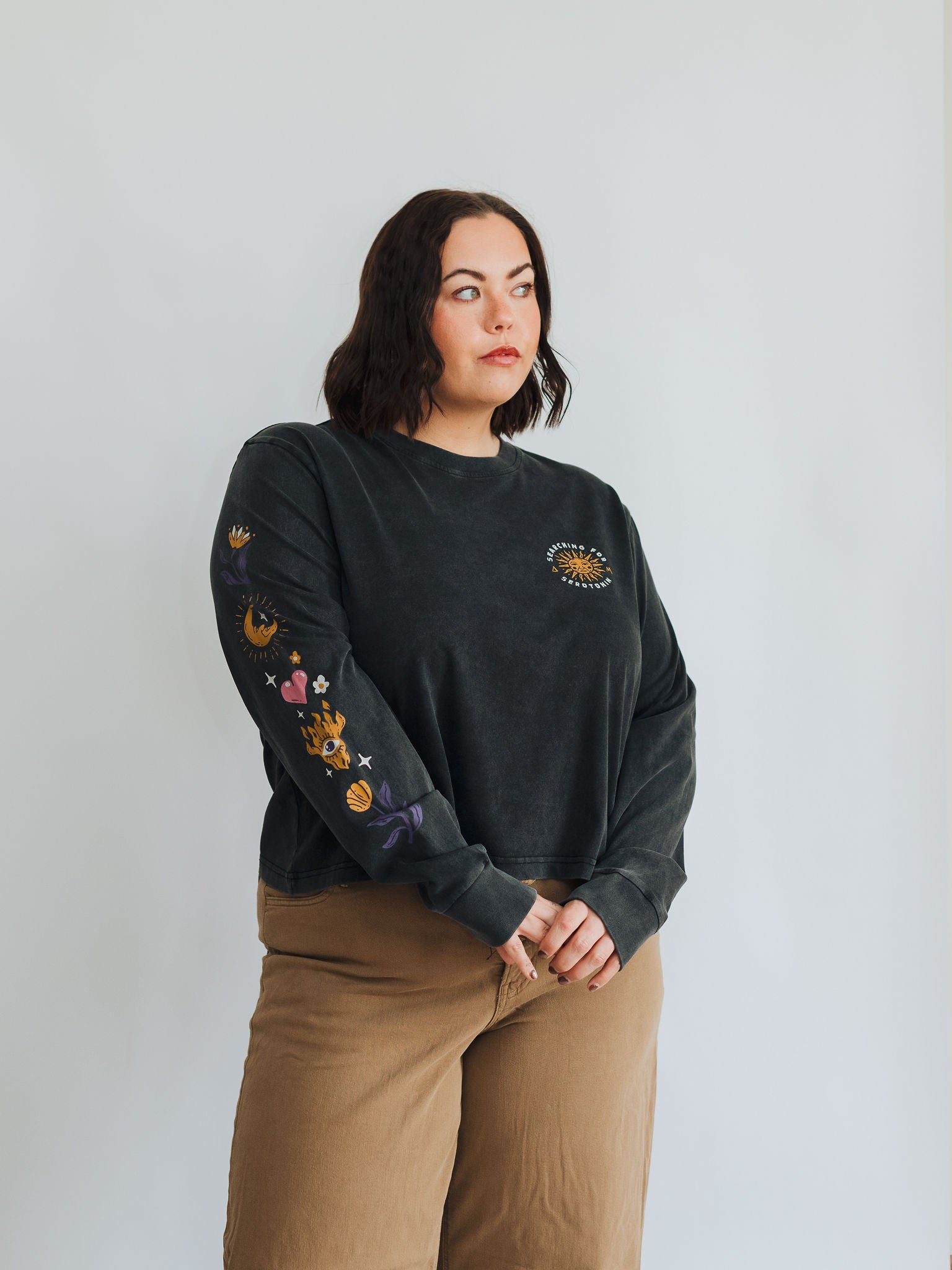 【新品】STATE OF MIND waterproof blouse ブルゾン Searching for Serotonin Mineral Wash Long Sleeve | Octopied Mind