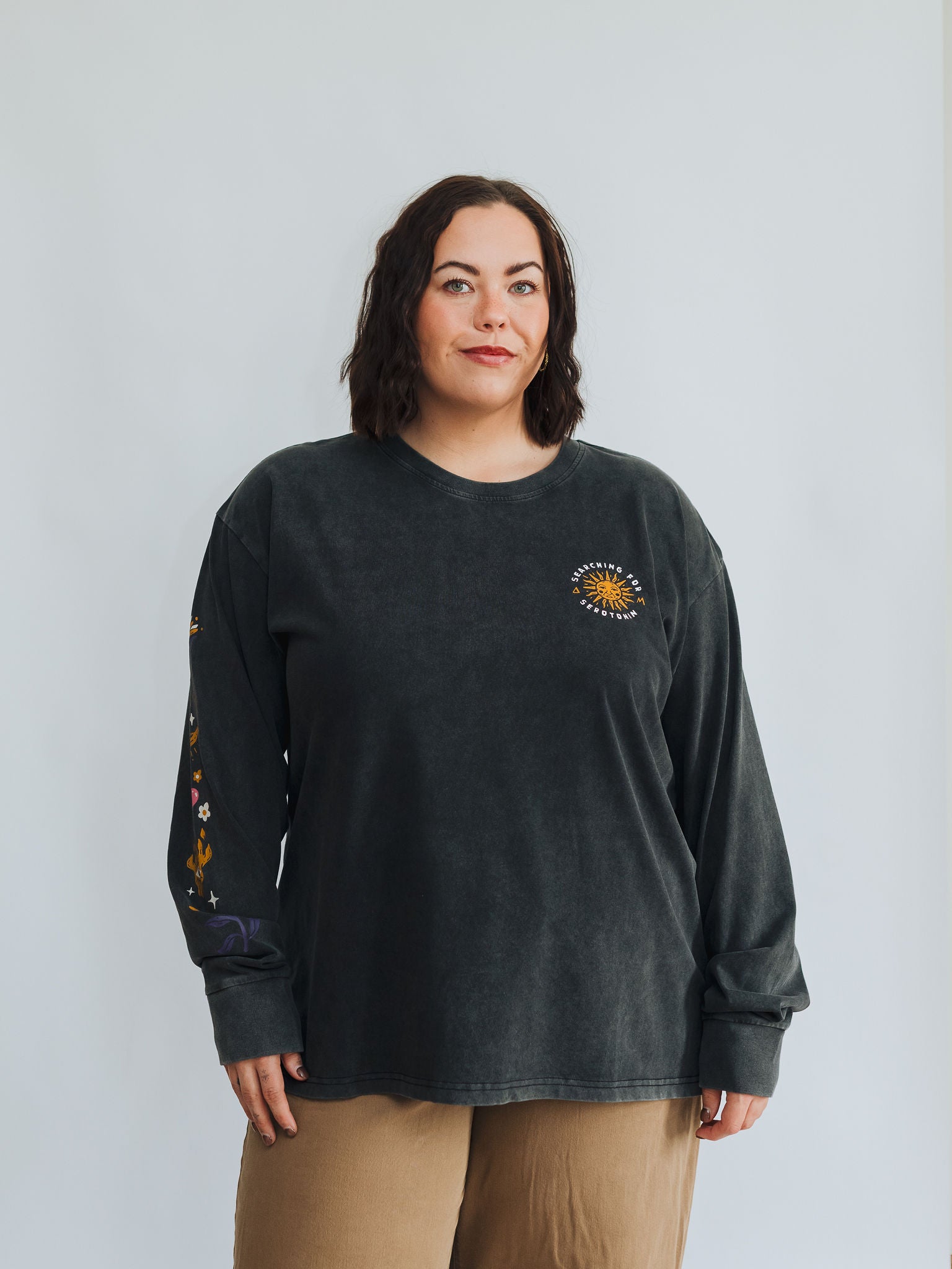 Searching for Serotonin Mineral Wash Long Sleeve | Octopied Mind