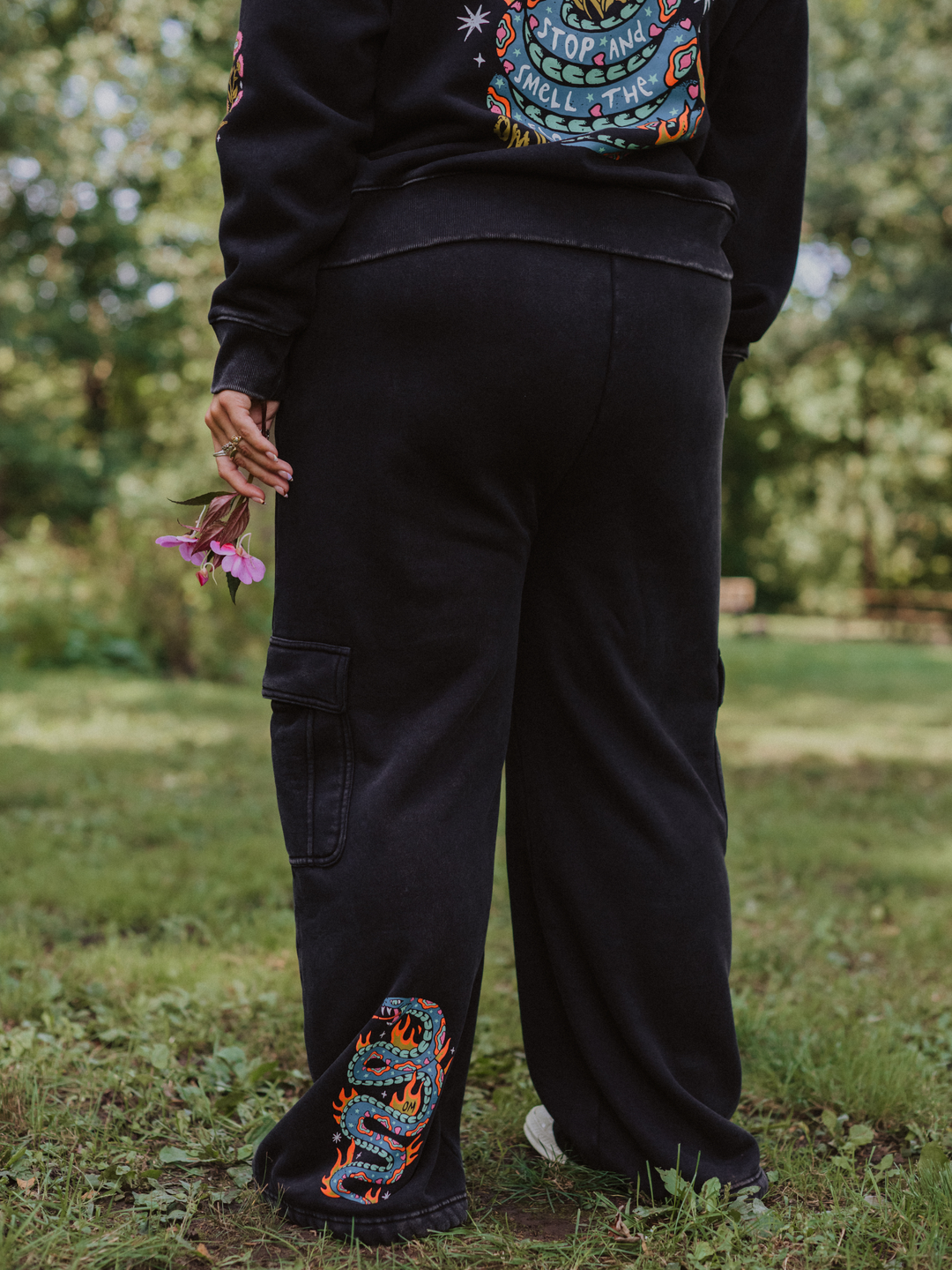 Smell the Flowers Cargo Sweatpants