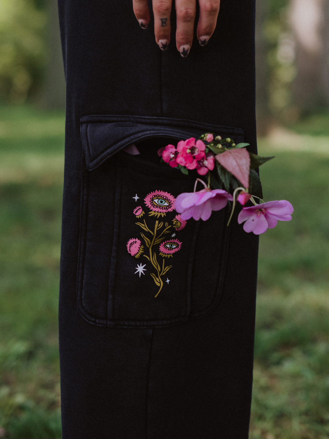 Smell the Flowers Cargo Sweatpants
