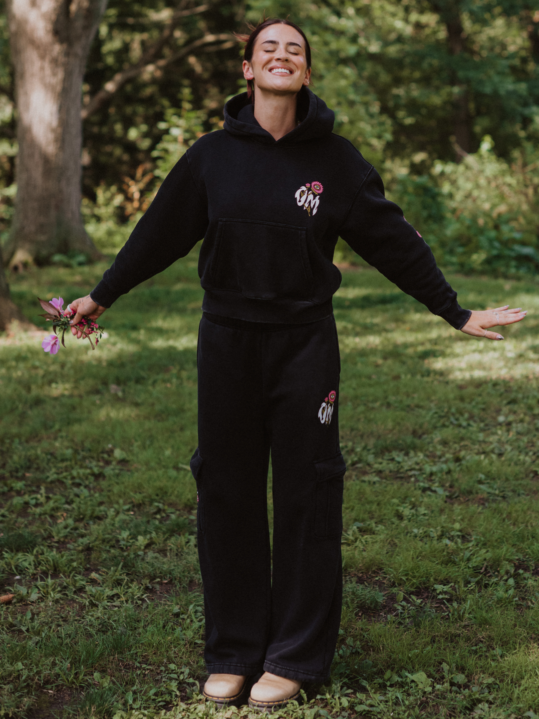 Smell the Flowers Cargo Sweatpants