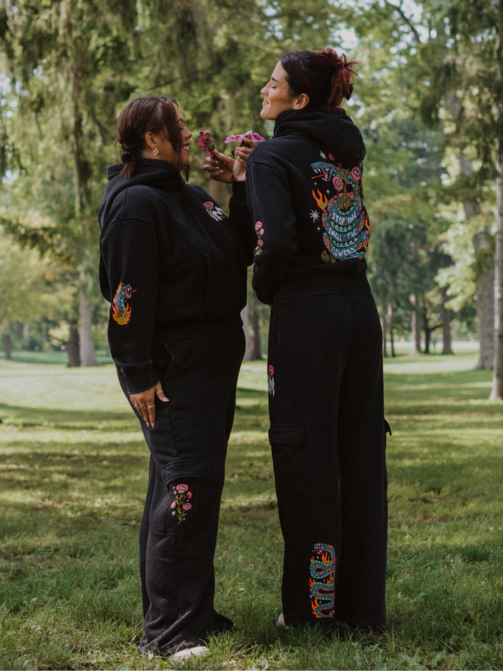 Smell the Flowers Cargo Sweatpants