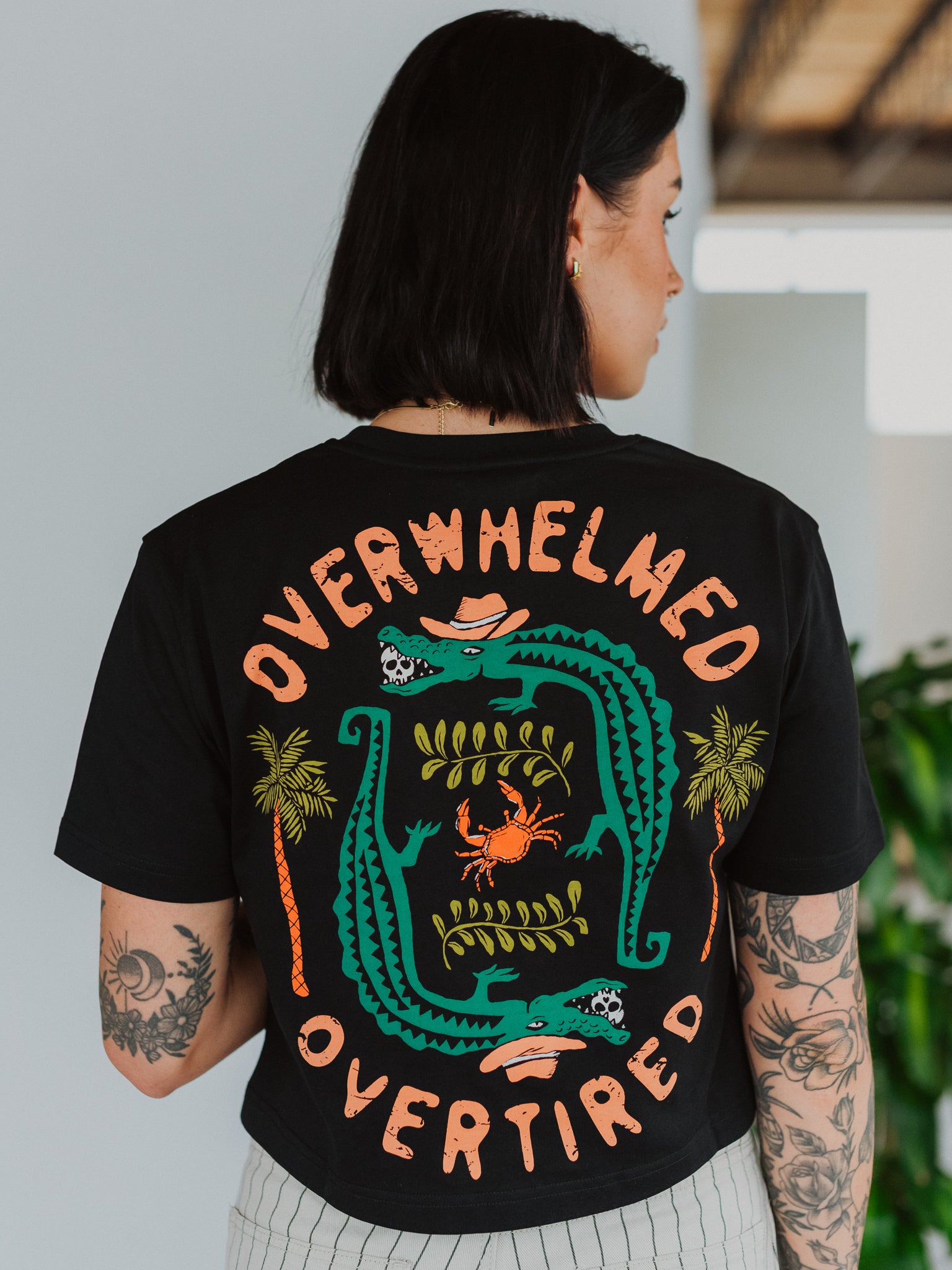 Overwhelmed & Overtired T-Shirt - Octopied Mind