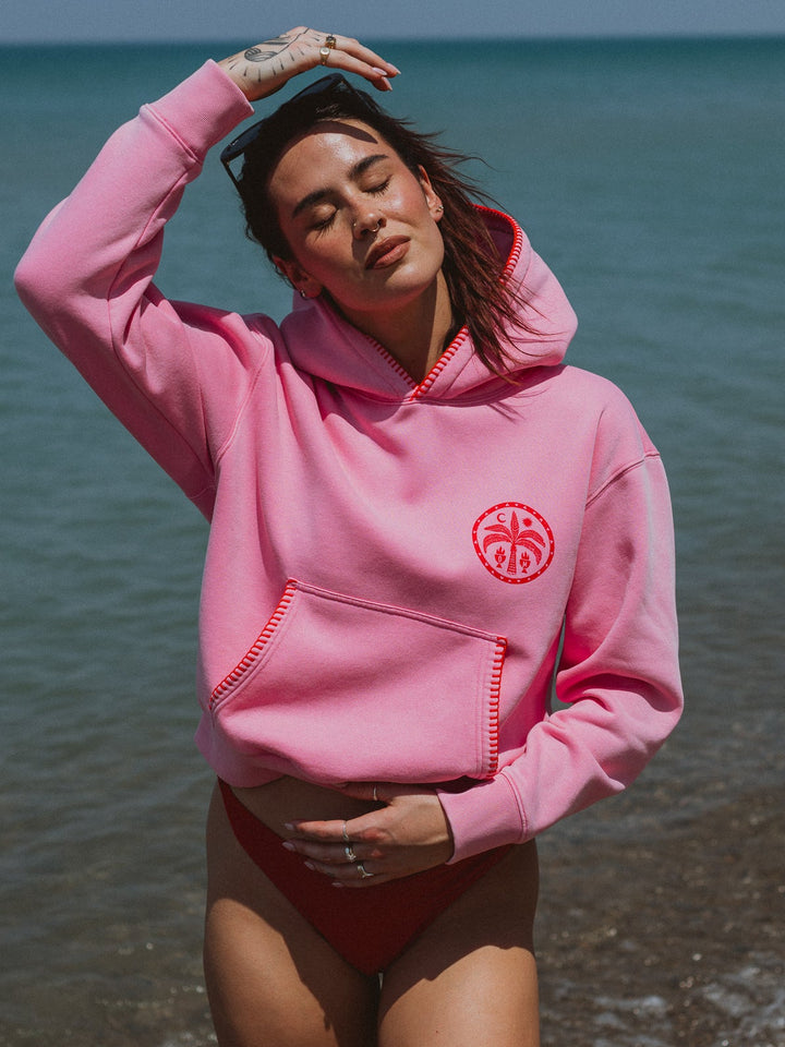 Sweat à capuche zippé « Survivant des maux de ventre »