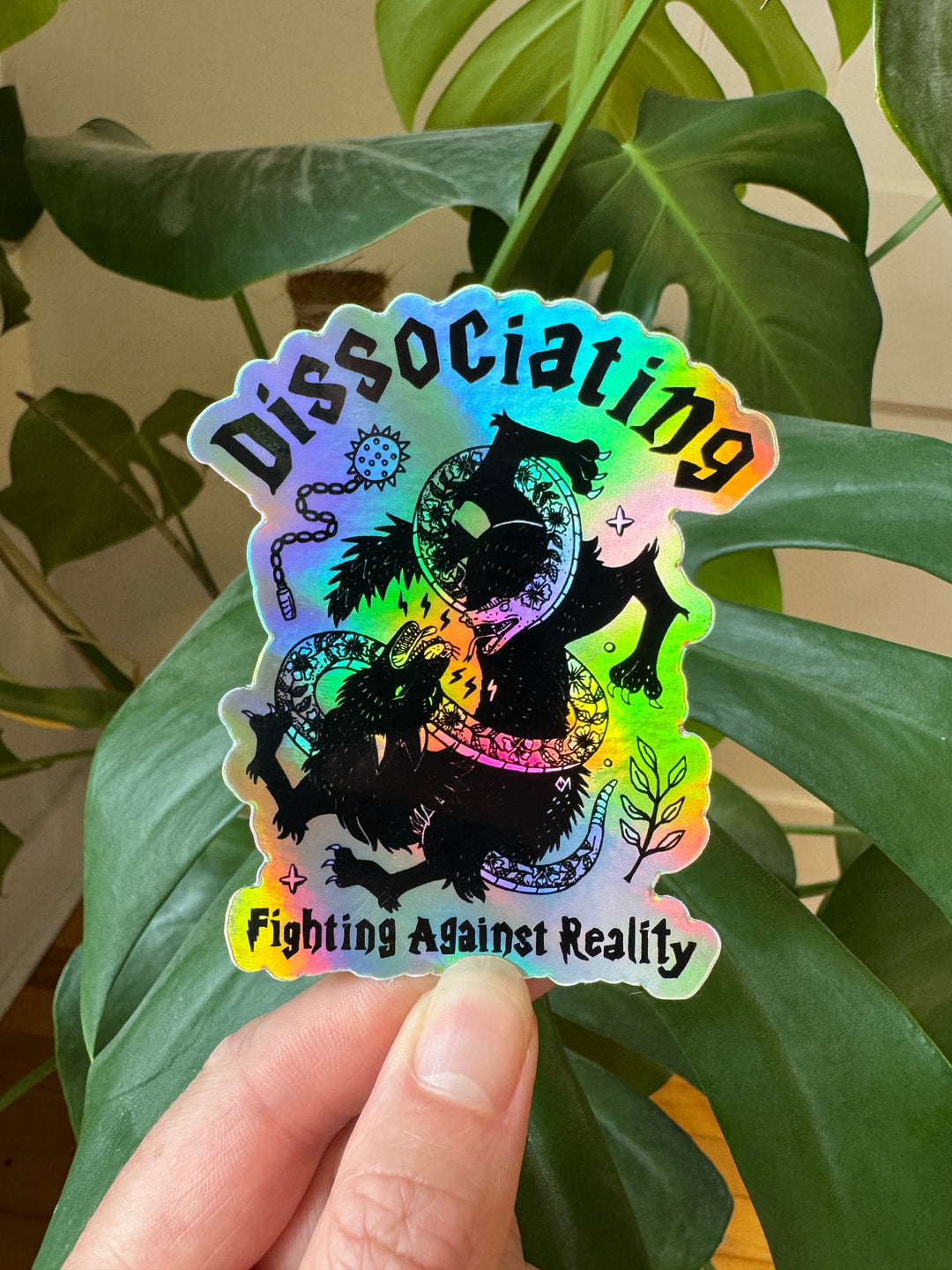 Dissociating Holographic Sticker - Octopied Mind
