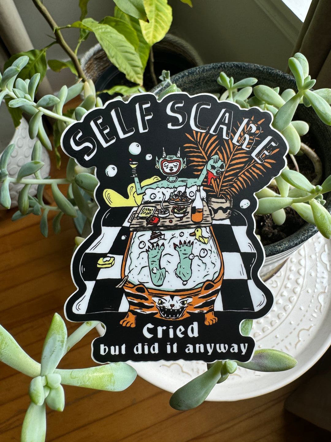 Self Scare Sticker - Octopied Mind