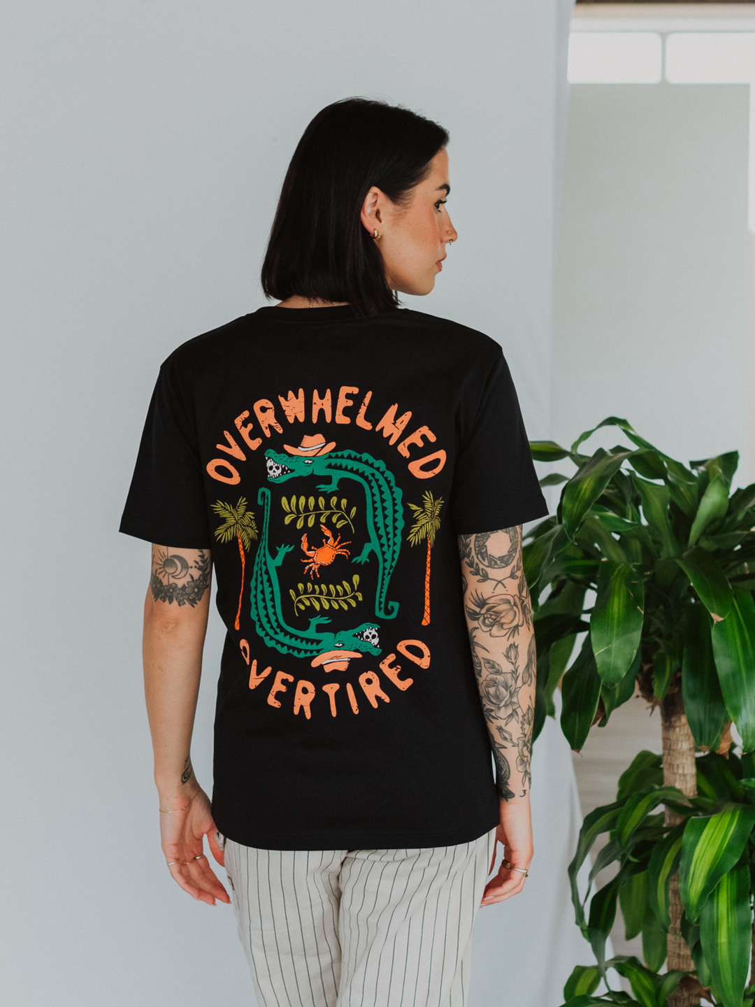 Overwhelmed & Overtired T-Shirt - Octopied Mind