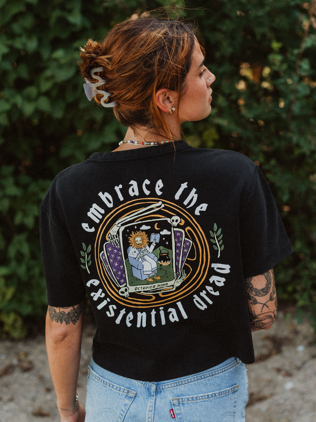 Embrace the Existential Dread Heavy Weight Vintage T-Shirt - Octopied Mind