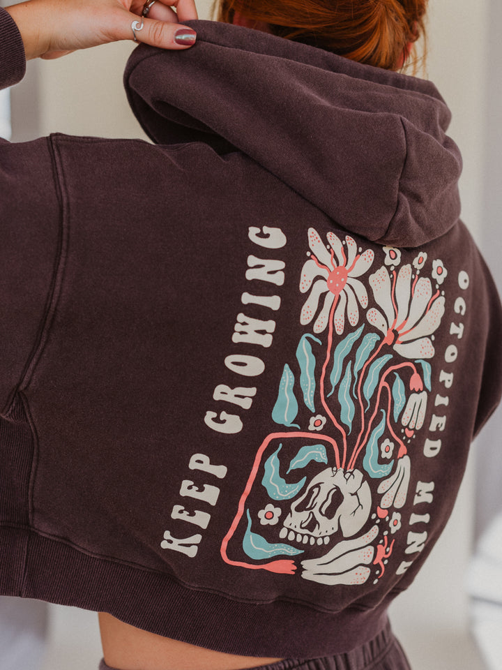 Keep Growing Zip Hoodie - Octopied Mind