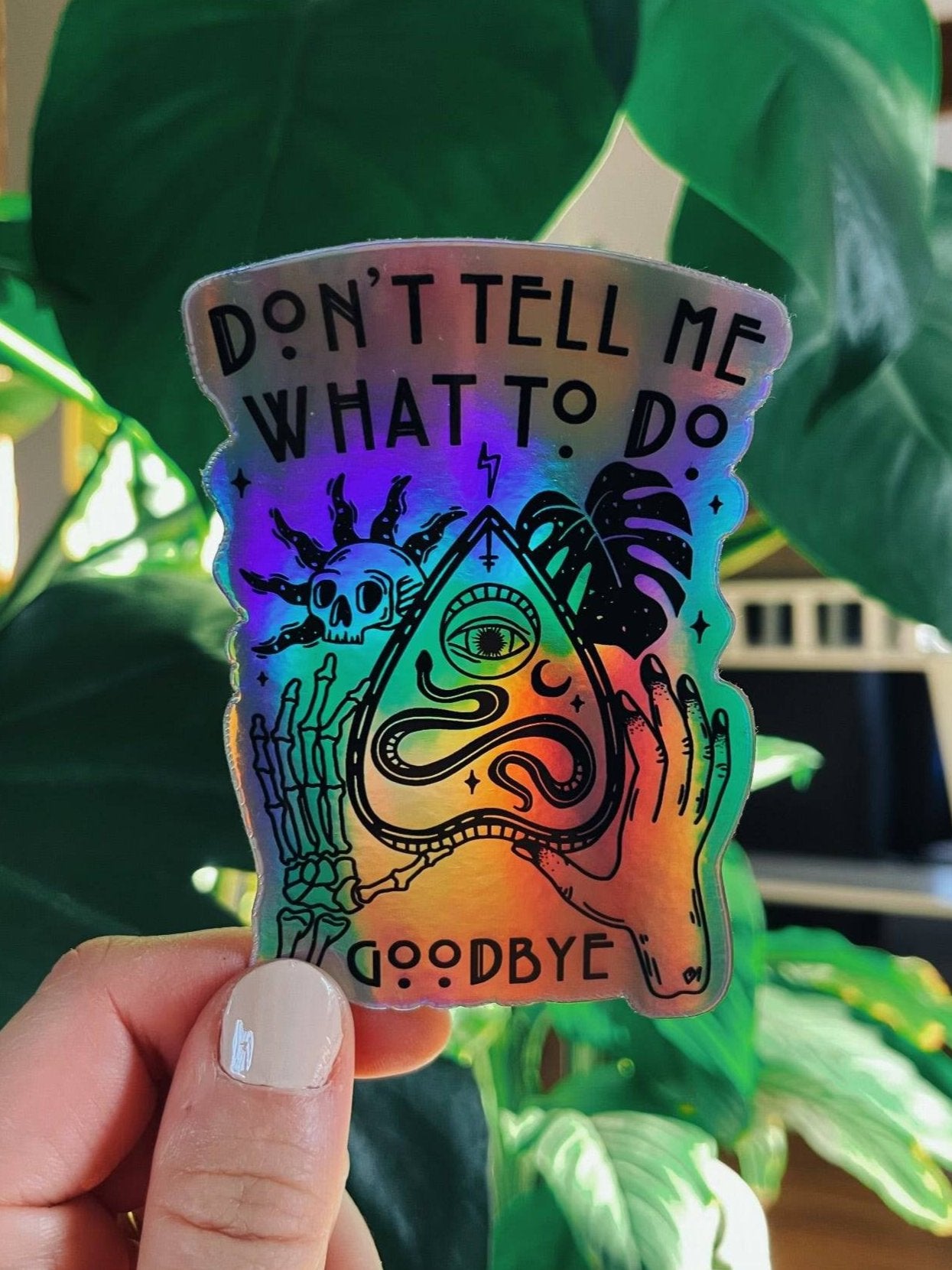 To Tell Sticker Don't Tell Me What To Do Sticker | Octopied Mind – Octopied Mind Inc.