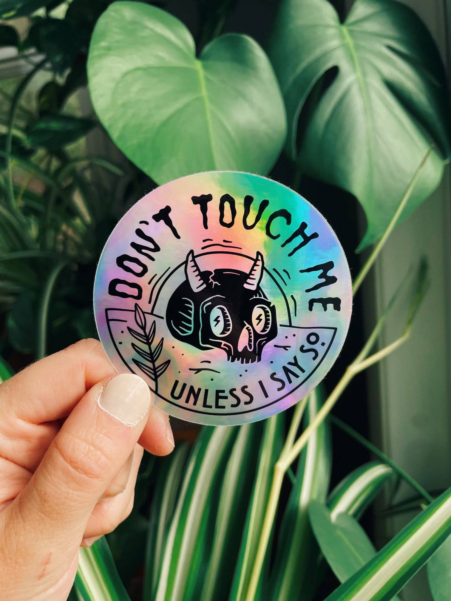 Don’t Touch Me Sticker - Octopied Mind