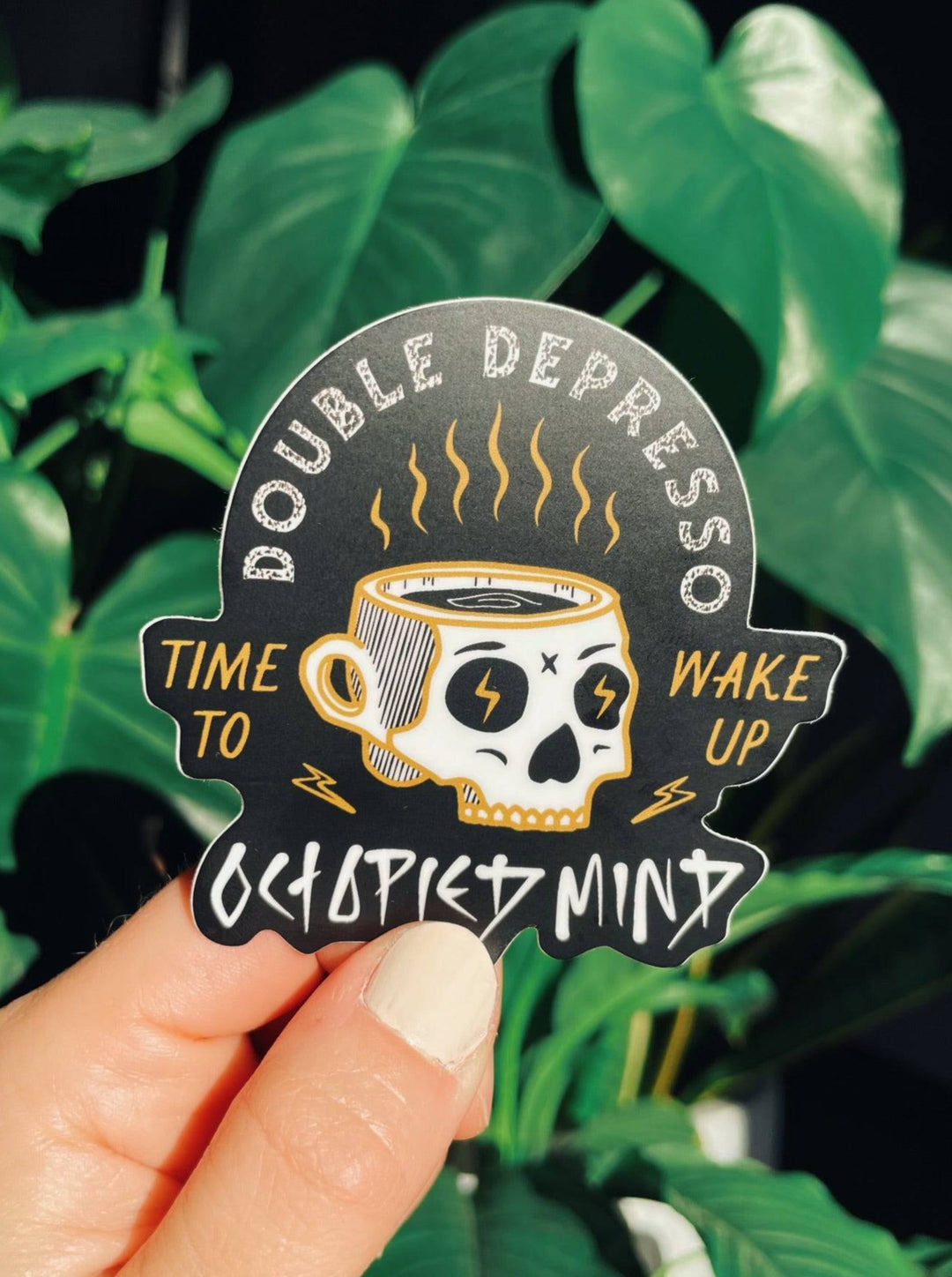 Double Depresso Sticker - Octopied Mind