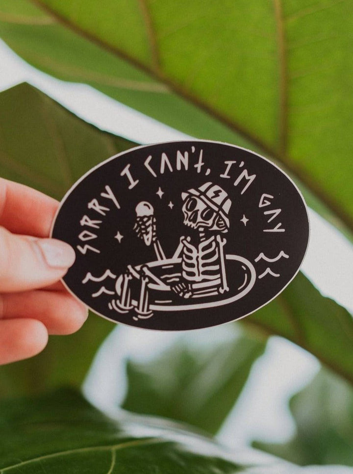 Sorry I Can't I'm Gay Sticker - Octopied Mind
