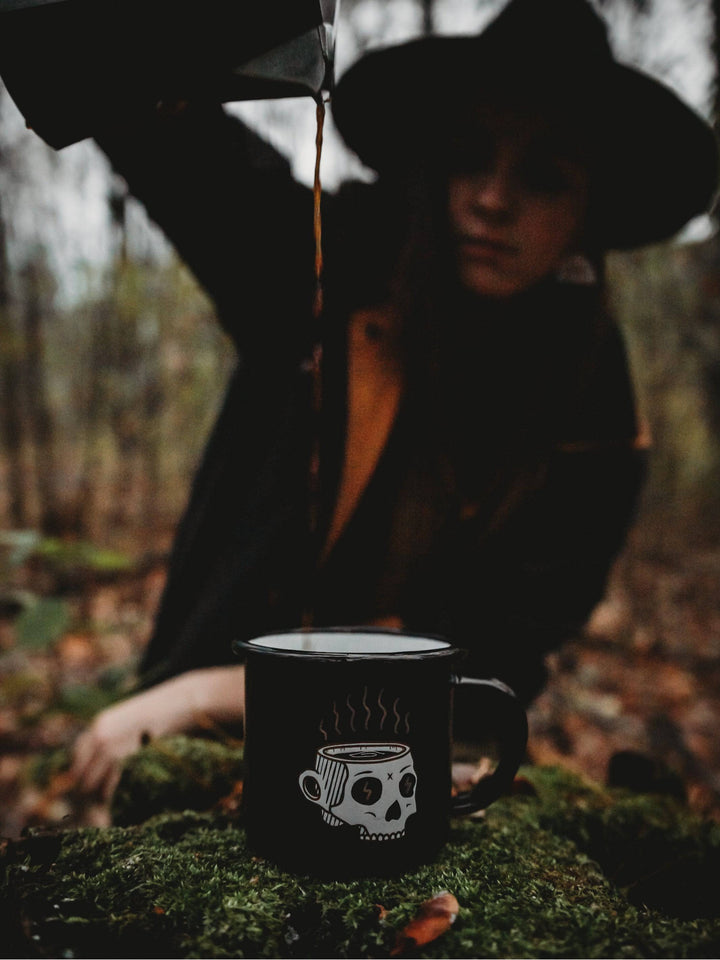 Double Depresso Enamel Mug - Octopied Mind