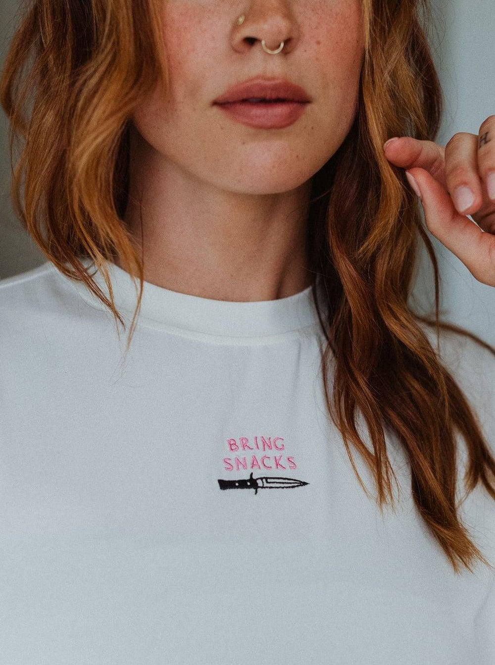 Bring Snacks Oversized Beach Tee - Octopied Mind
