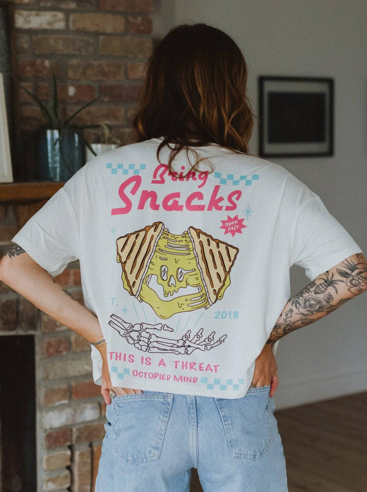 Bring Snacks Oversized Beach Tee - Octopied Mind