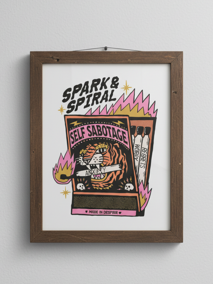 Spark and Spiral Wall Print