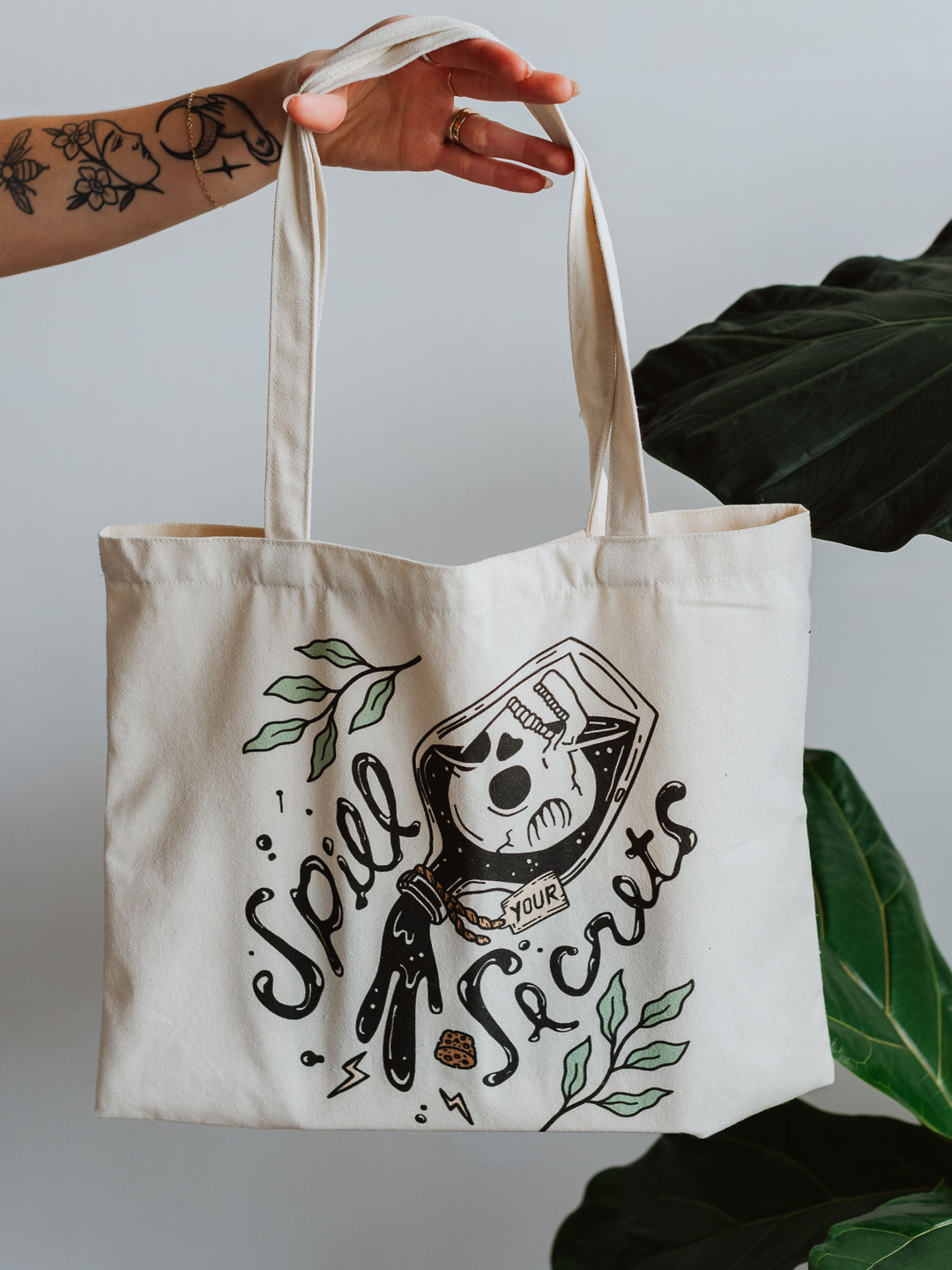 Spill Your Secrets Tote - Octopied Mind